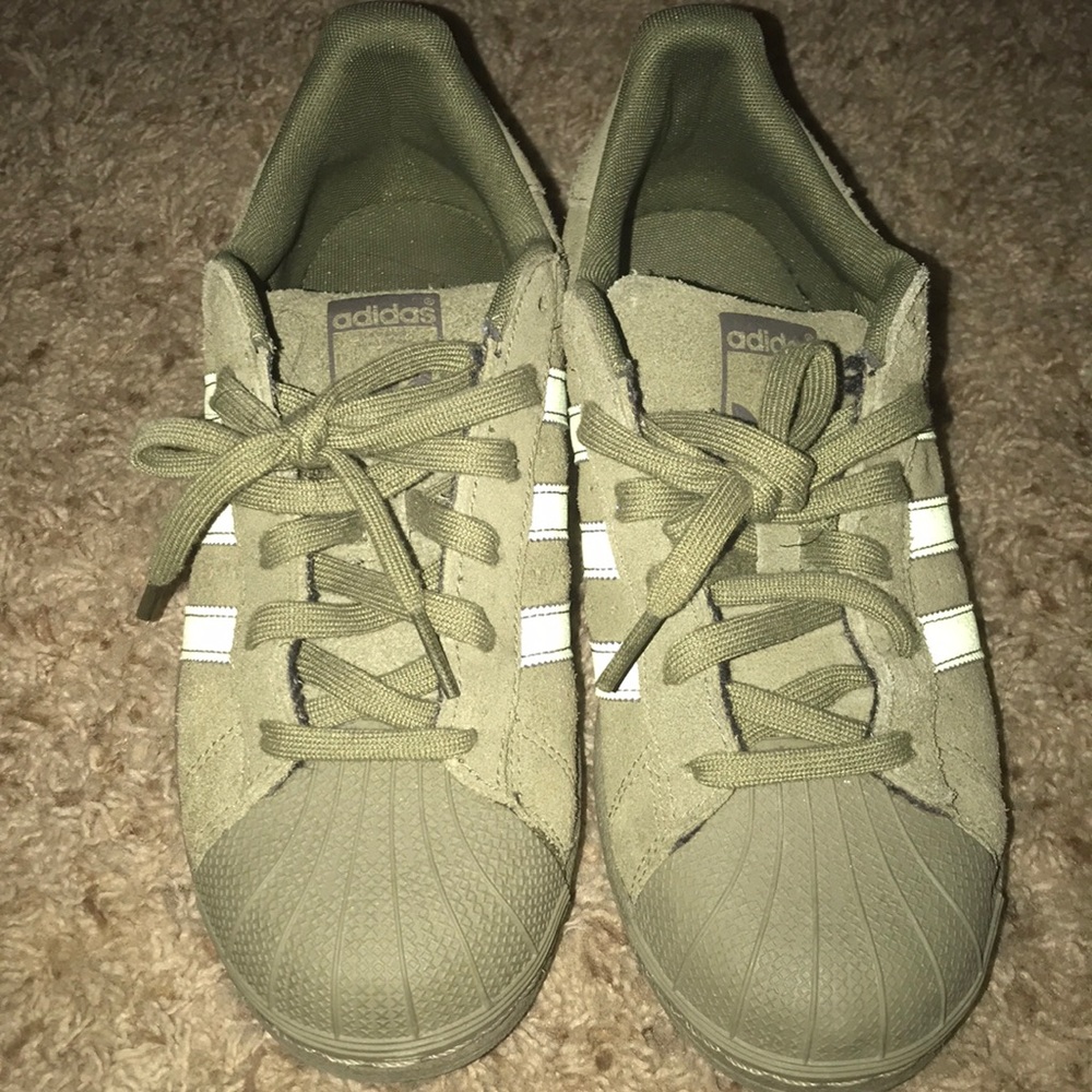 *not available* Olive green adidas originals